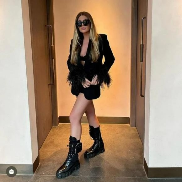 ZARA BLACK STRAIGHT CUT FEATHER BLAZER - Picture 6 of 10